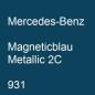 Preview: Mercedes-Benz, Magneticblau Metallic 2C, 931.